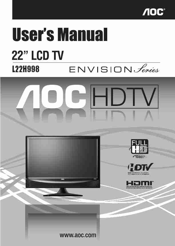 AOC Flat Panel Television L22H998-page_pdf